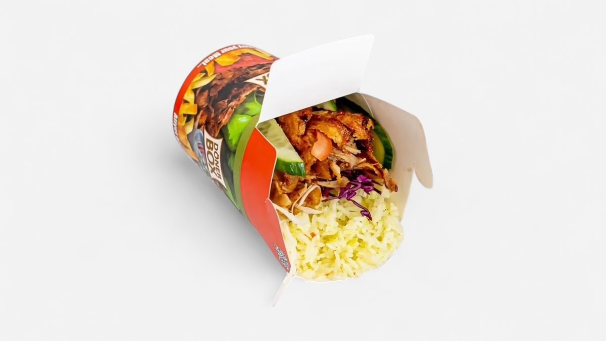 Kebab box s ryžou