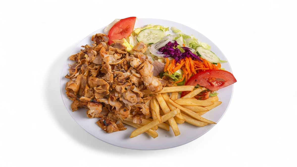 Kebab tanier s hranolkami