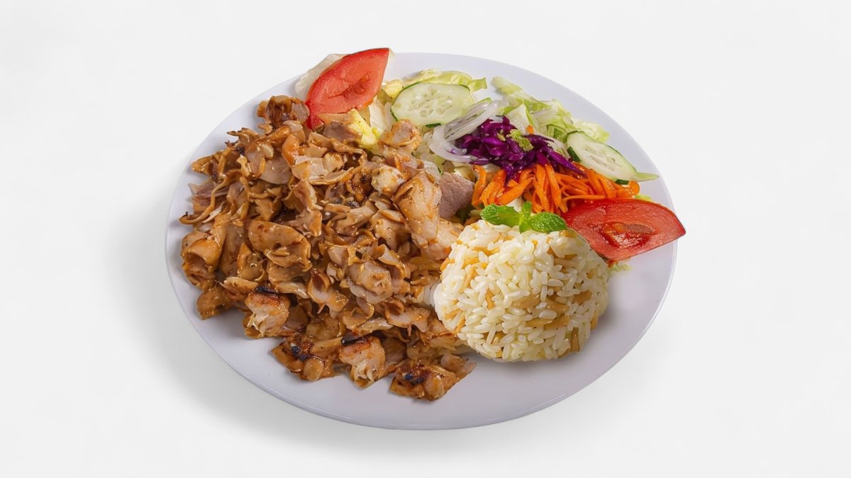 Kebab tanier s ryžou