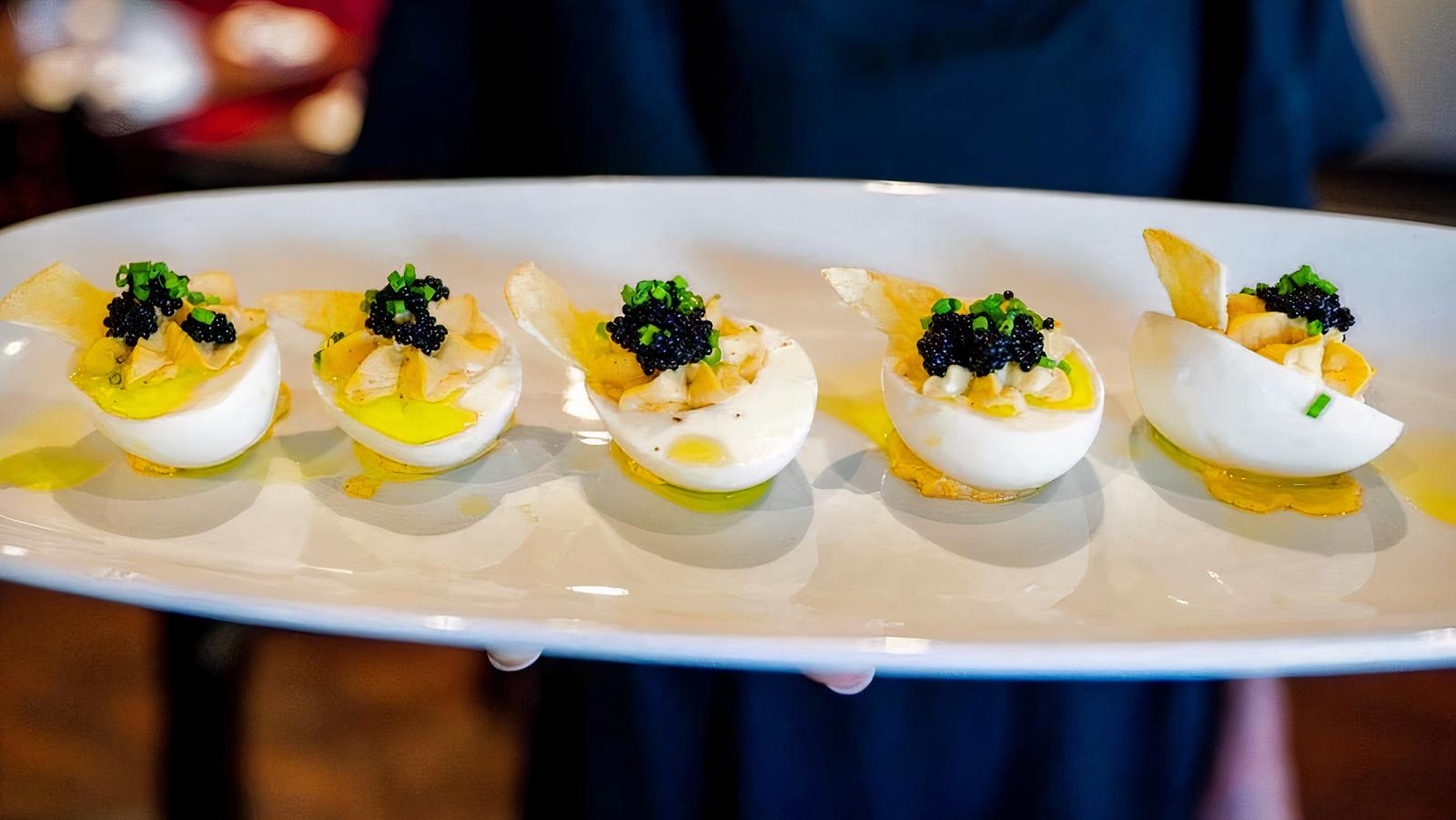 Truffle Deviled Eggs