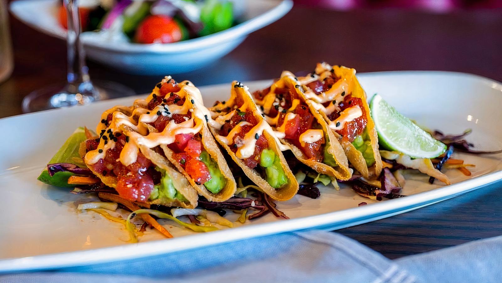 Tuna Tartare Tacos
