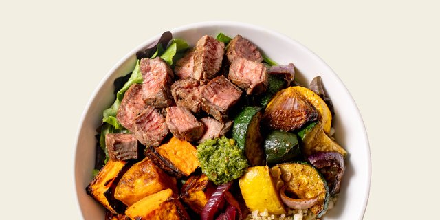 Steak and Summer Squash Bowl