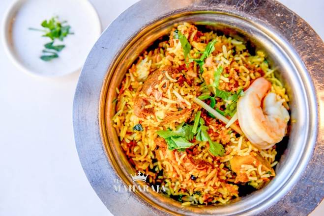 Maharaja Biryani (Lamb, Shrimp and Chicken) (GF)