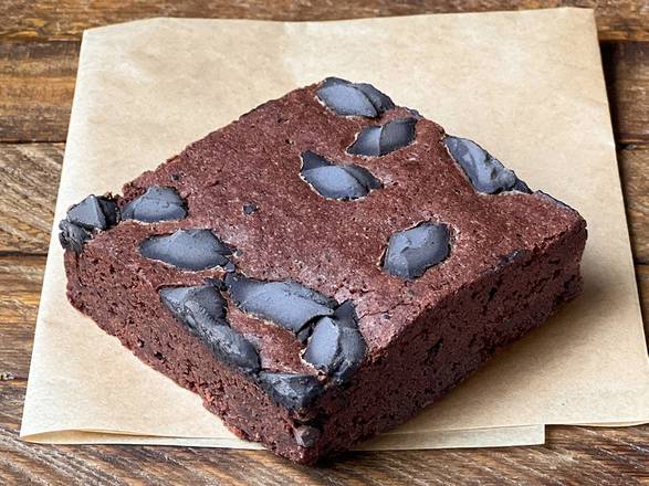 WARM DARK CHOCOLATE BROWNIE