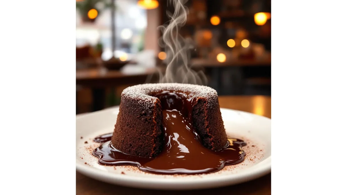 Lava cake  cu inghetata