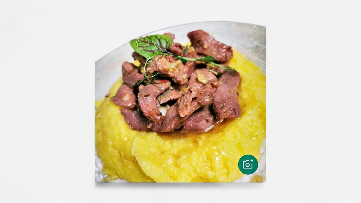 Pastrama marinata de berbecut cu mamaliga