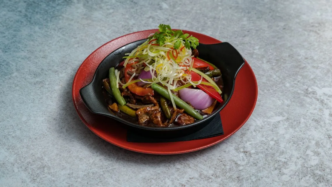 Beef with Vegetables and Black Bean Sauce