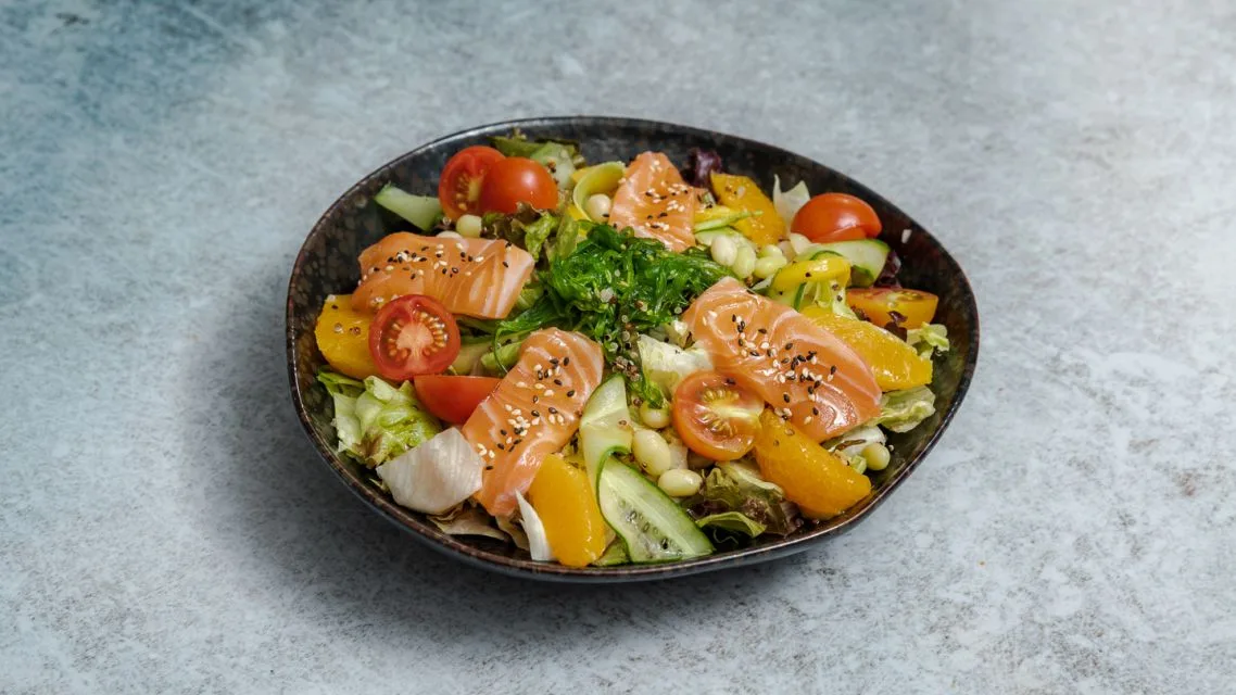 Salmon Sashimi Salad