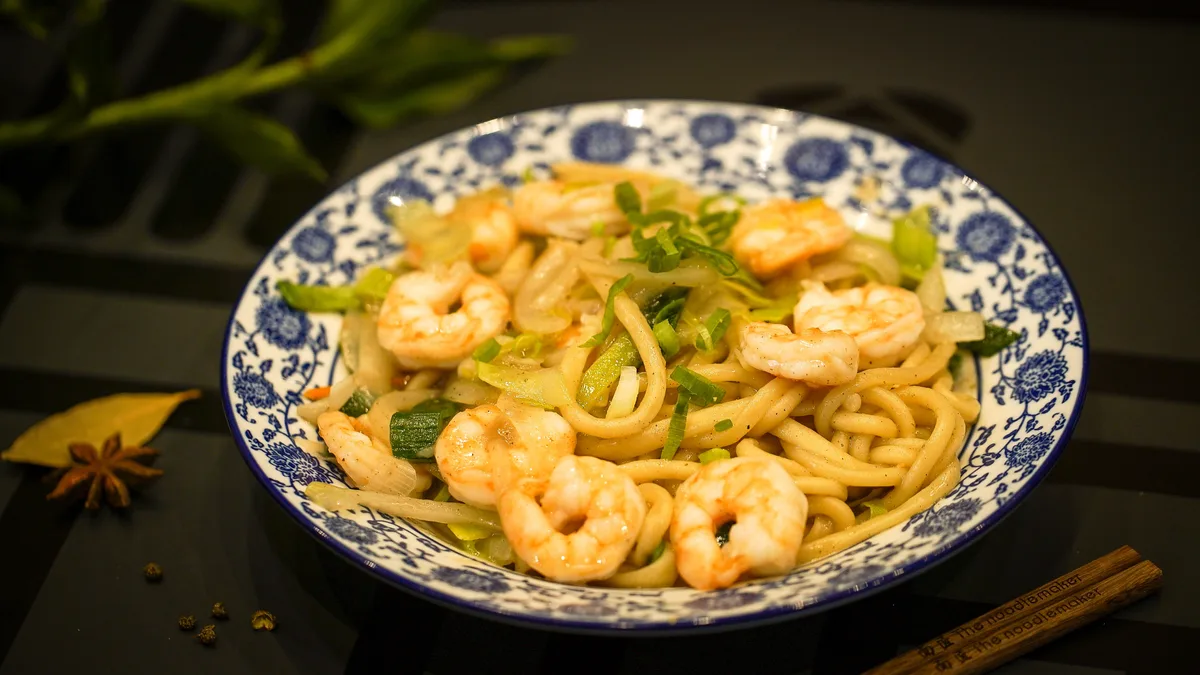 Garnelen Lamian-Wok