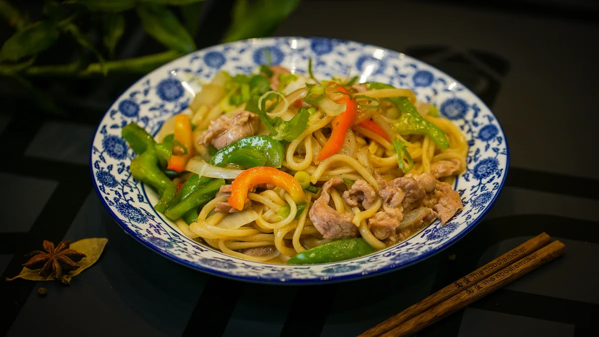 Lammfleisch Lamian-Wok