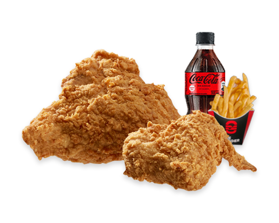 2 Piezas de Pollo Frito en Combo