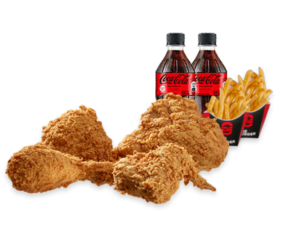 4 Piezas de Pollo Frito en Combo