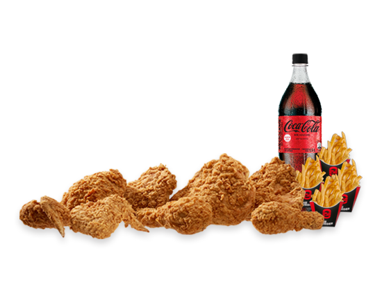 8 Piezas de Pollo Frito en Combo