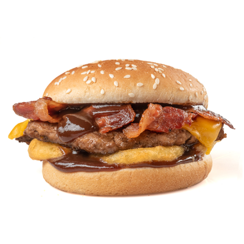 Combo Hamburguesa con Queso y Tocino