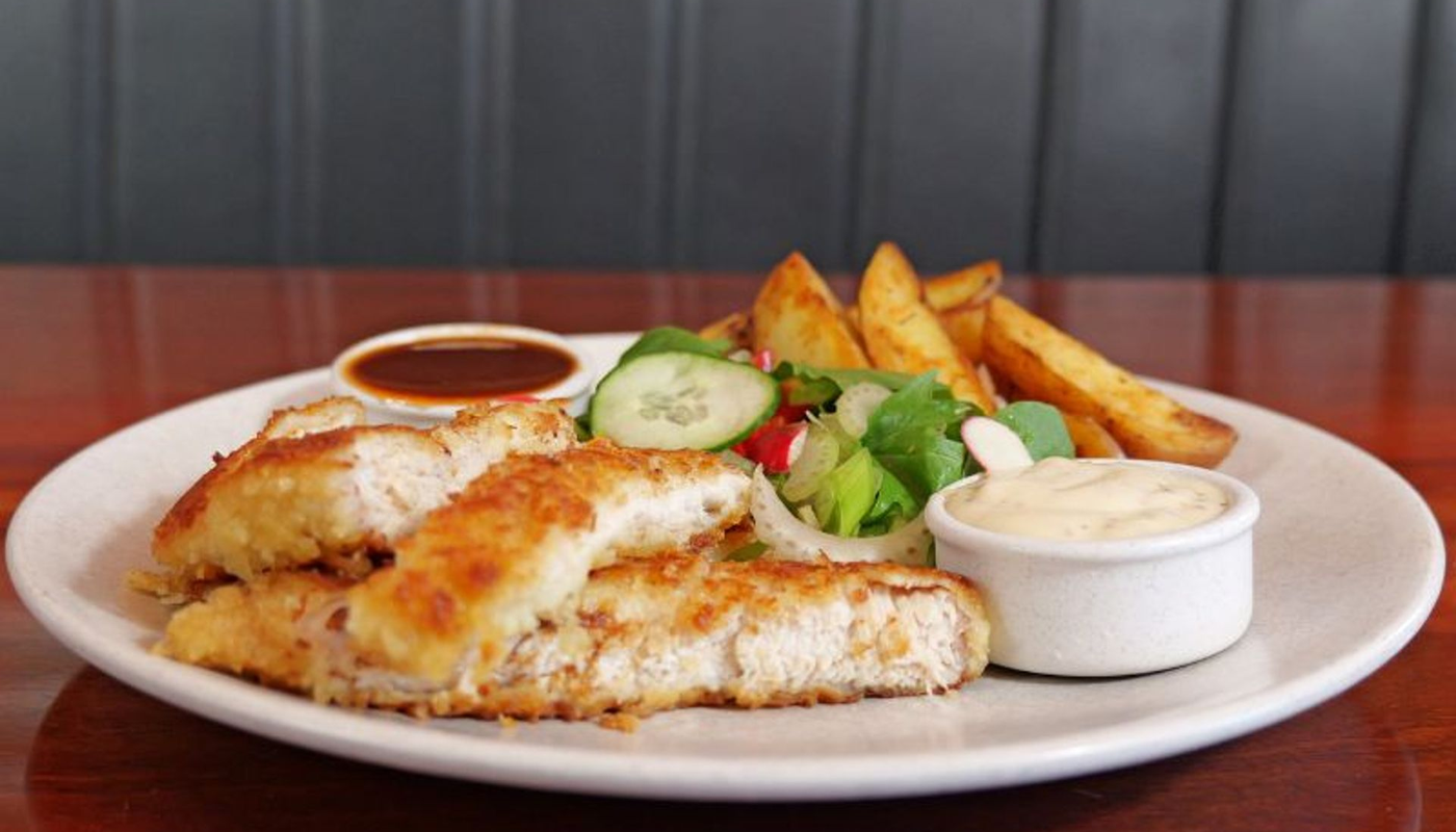Chicken Strips and Cottage Fries