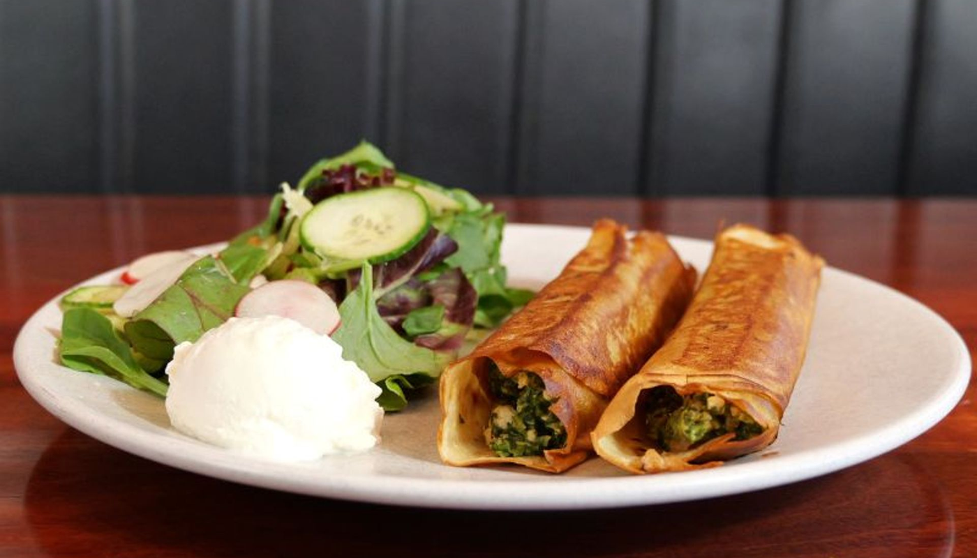 Spinach and Feta Crepes
