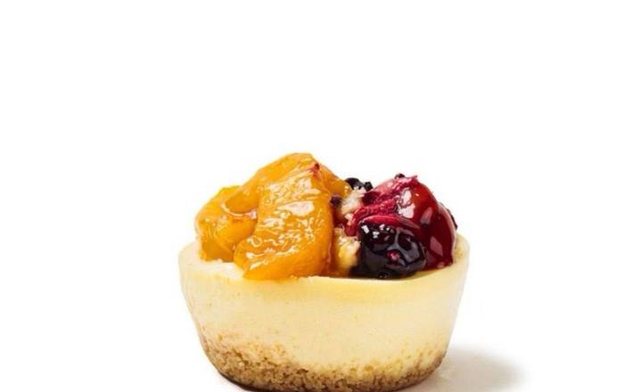 Blackberry Peach Cobbler Cheesecake