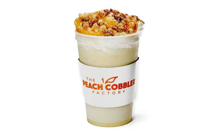 CINNAMON PRALINE PEACH COBBLER MILKSHAKE