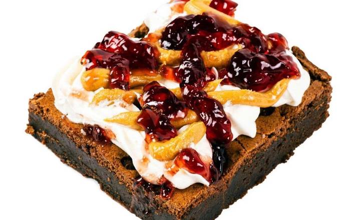PEANUT BUTTER and JELLY BROWNIE