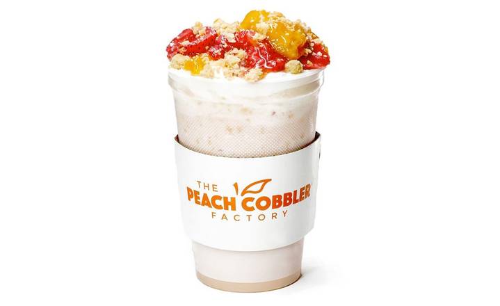 STRAWBERRY PEACH COBBLER MILKSHAKE