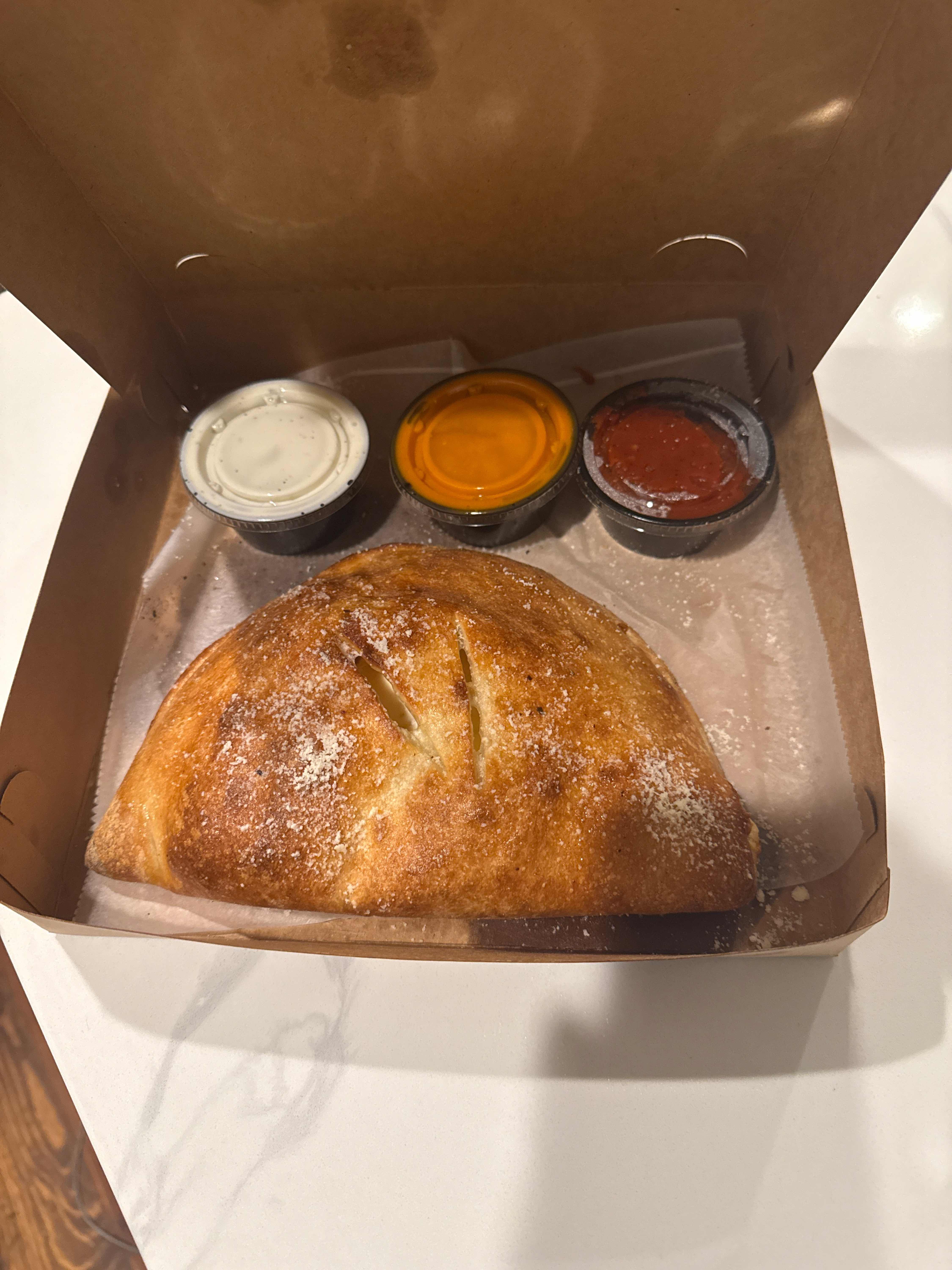 Spinach and Feta Calzone