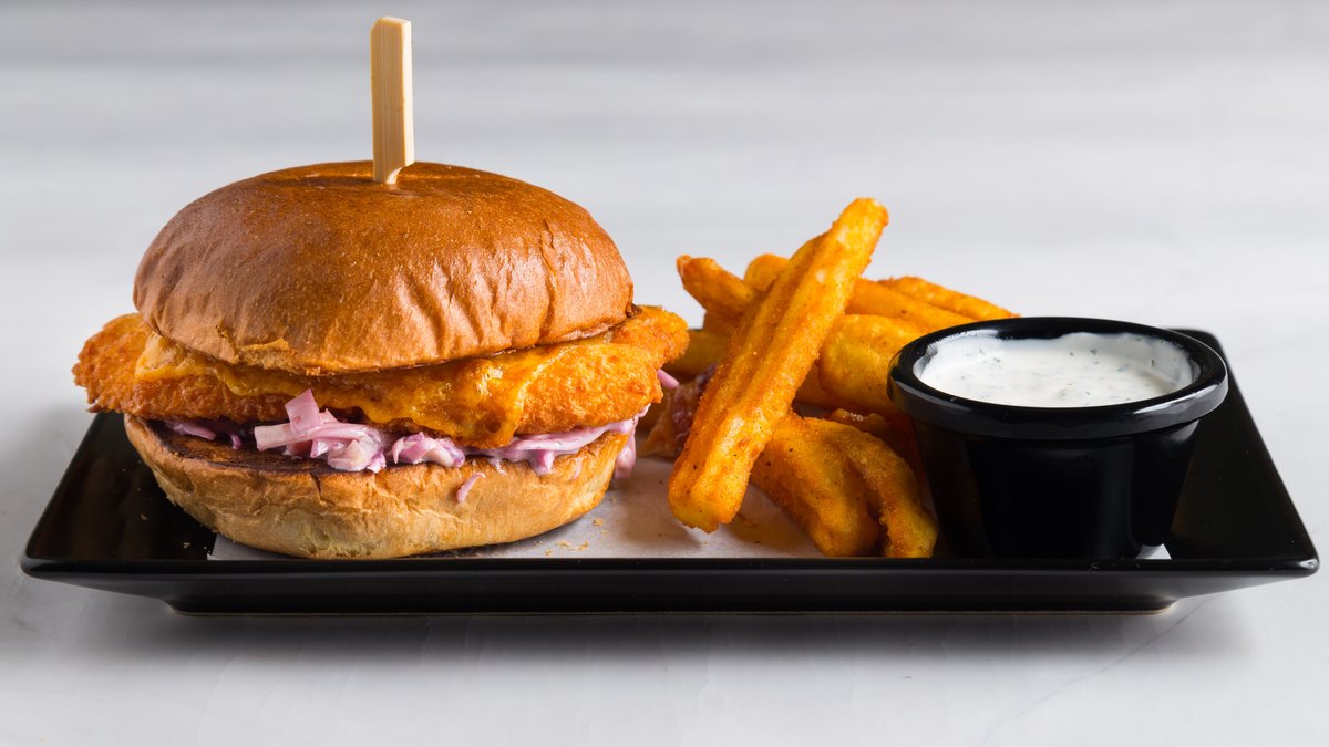 Chicken burger BBQ