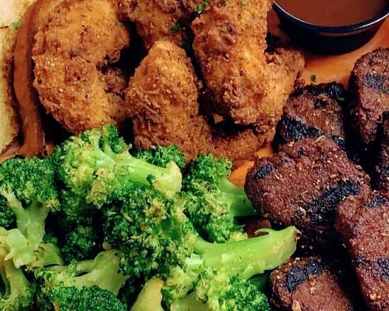 "Surf's Up" Vegan Surf and Turf Dinner
