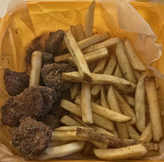 [The Bird's Nest] Honey Garlic Parm Wyngs and Fries