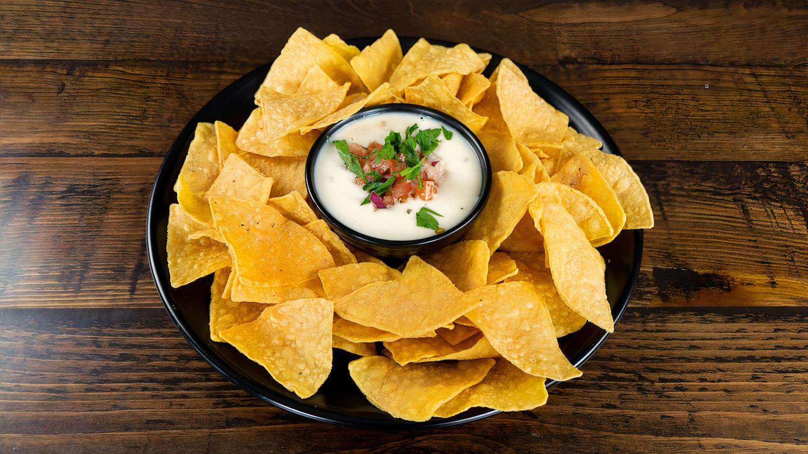Queso and Chips (Vegetarian)