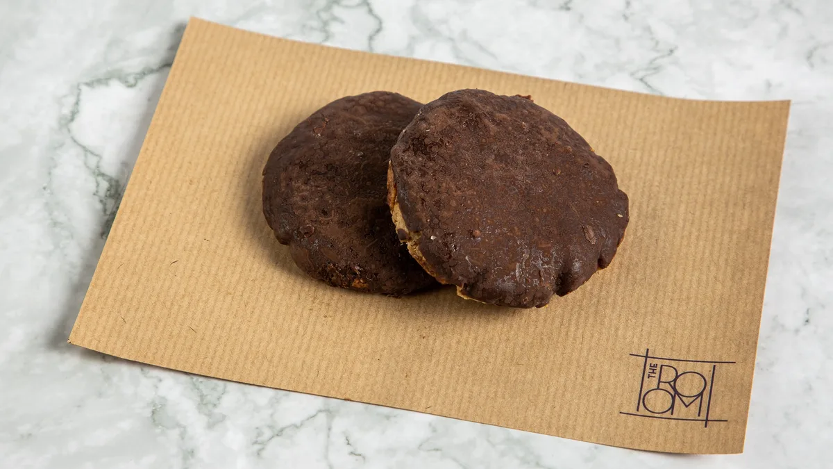 Cookie Βρώμης με Επικάλυψη Σοκολάτας