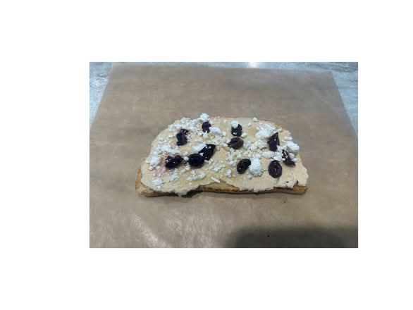 Olive Hummus Toast