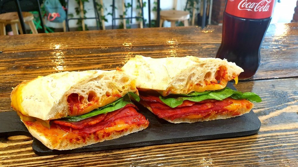 Bergamo cheddar chorizo sandwich