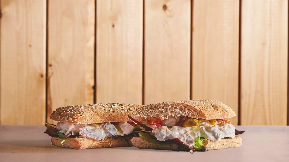 Hønsesalat sandwich
