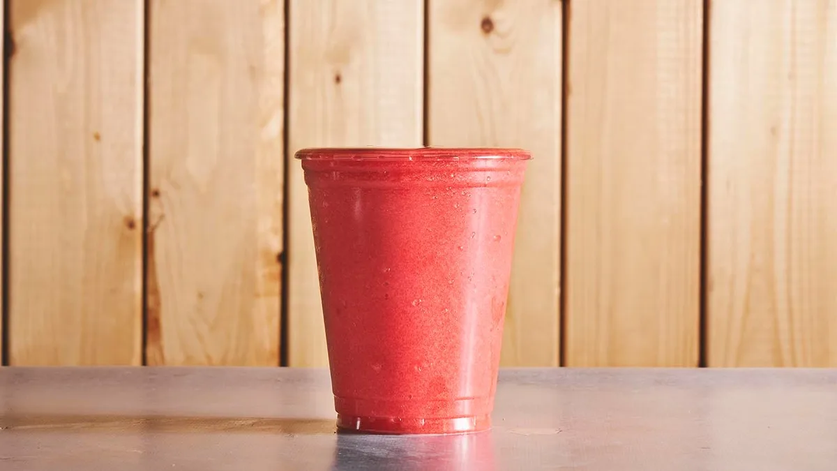 Jordbær og hindbær smoothie 0,3 l