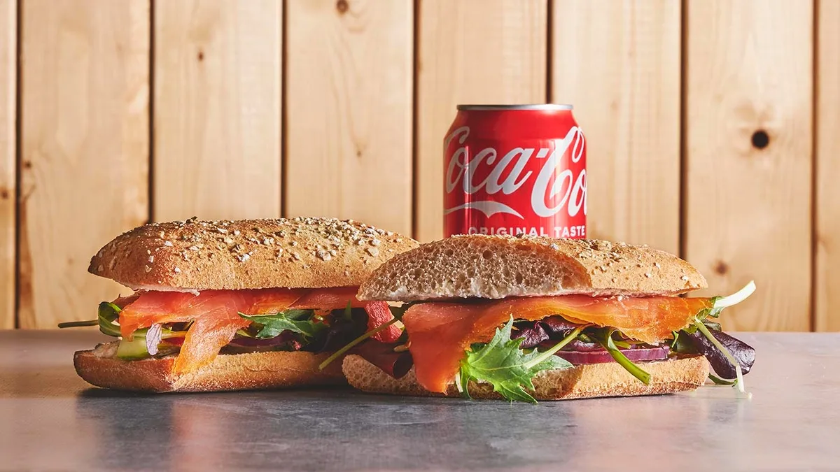 Lakse sandwich menu