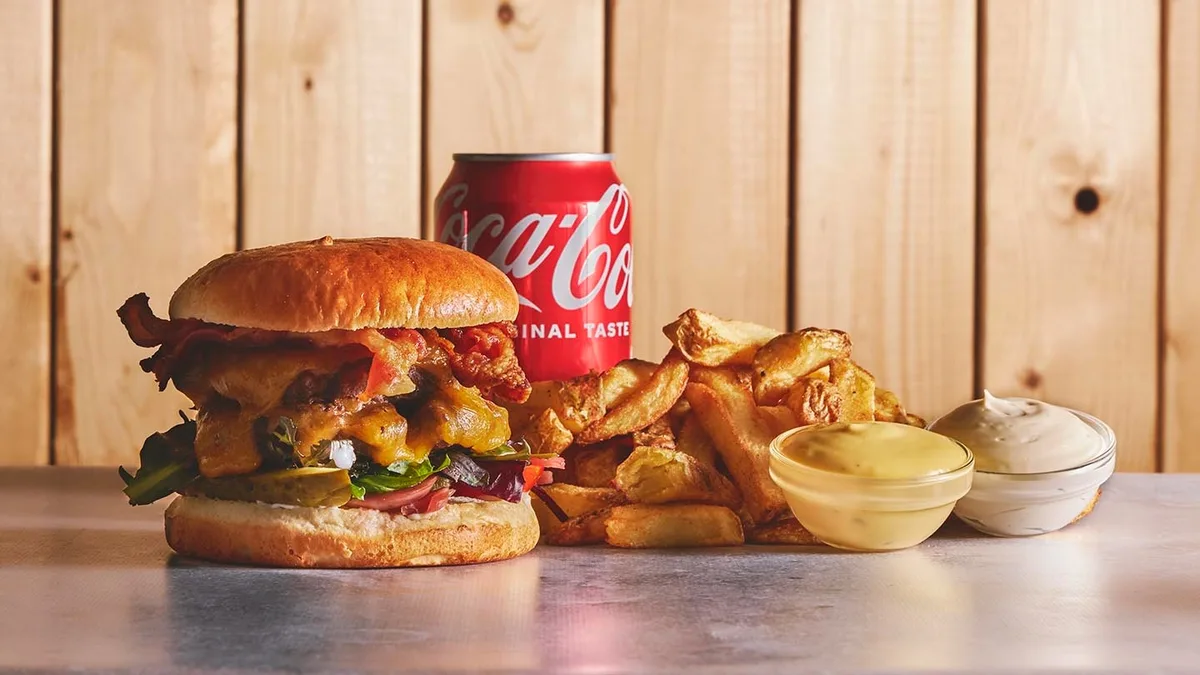 The Spot burger menu