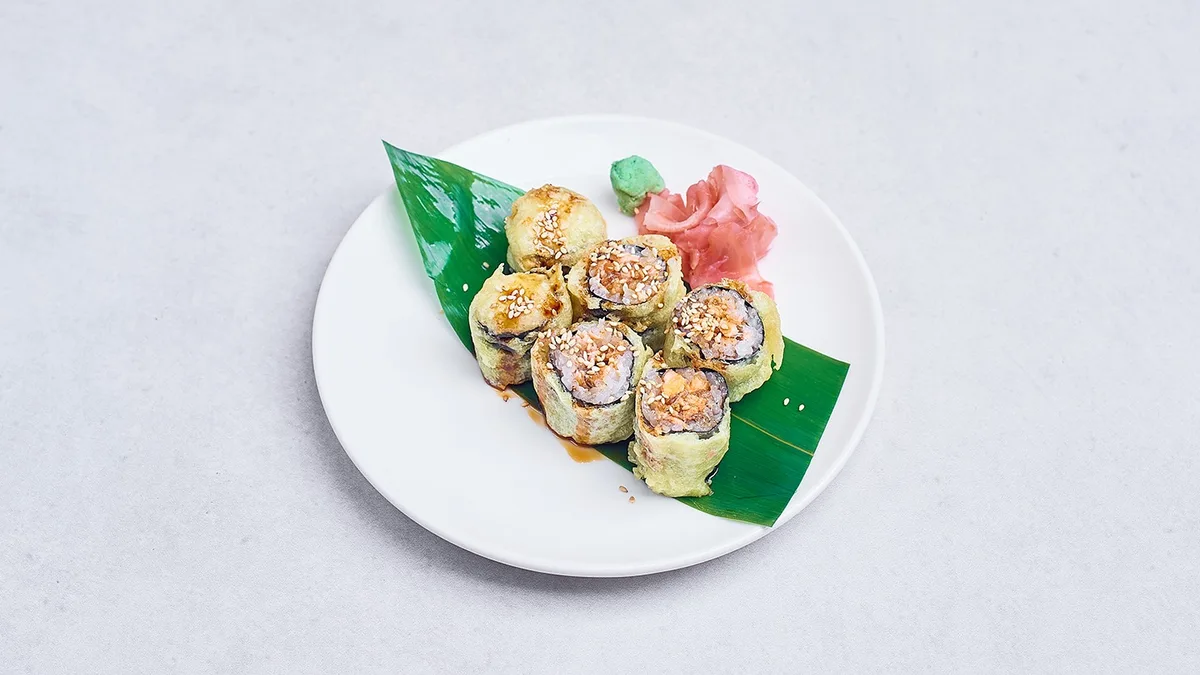 Sake maki tempura
