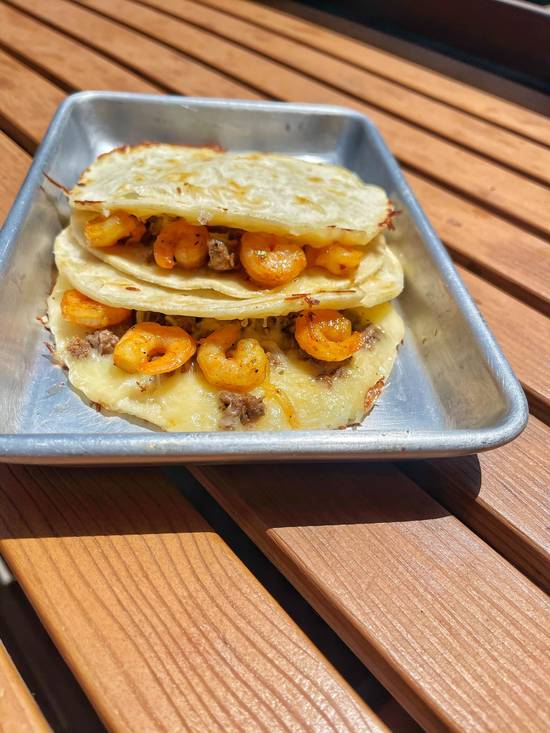 Surf and Turf Corn Quesadilla