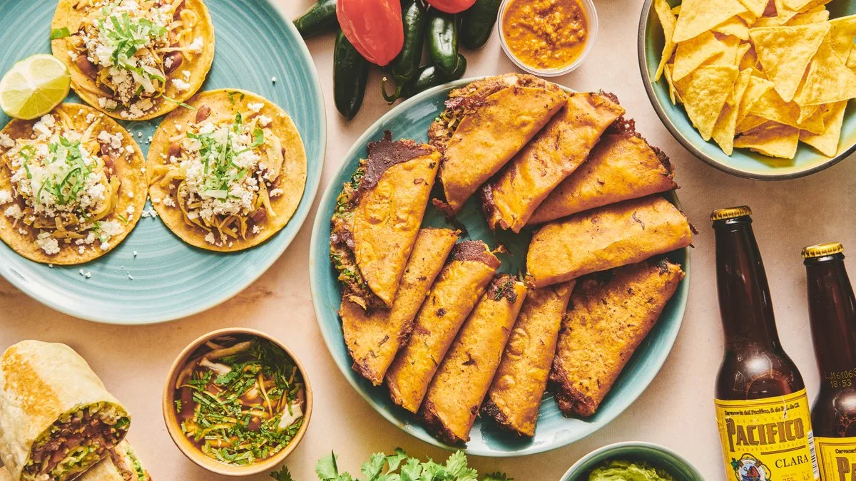 Tacos, chipotle chicken con queso, 5 stk.