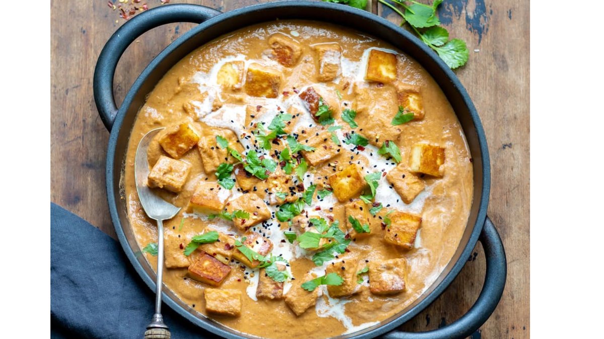 Butter Paneer (V) serveres med ris