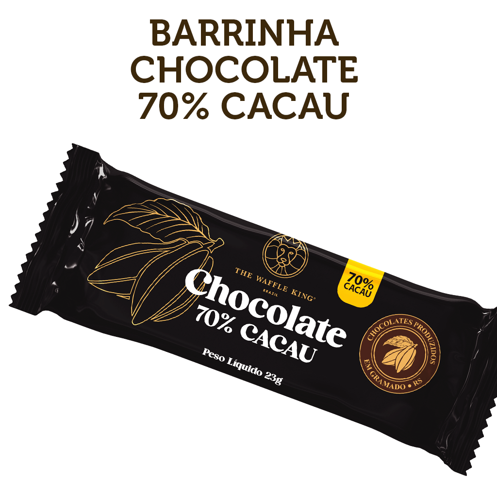 Barra De Chocolate Amargo 70% Cacau