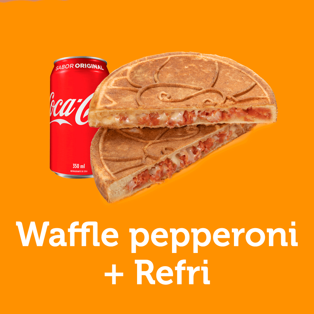 [sexta] Waffle De Pepperoni + Refri