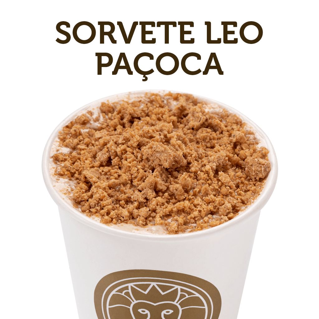 Sorvete Leo Paçoca
