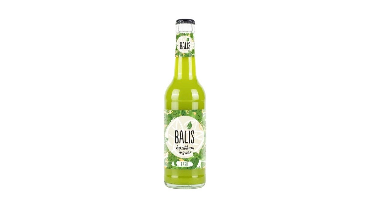 Balis Basilikum-Ingwer Glasflasche 0,33l