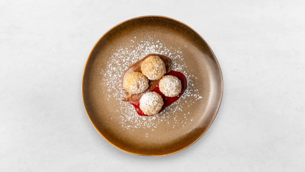 Erdbeer Nougat Knödel
