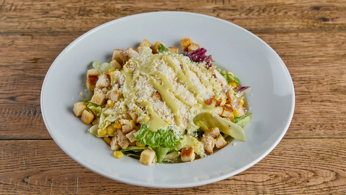 Thracian Caesar with Breaded Chicken
