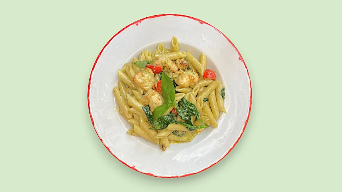 Penne Pollo e Spinaci