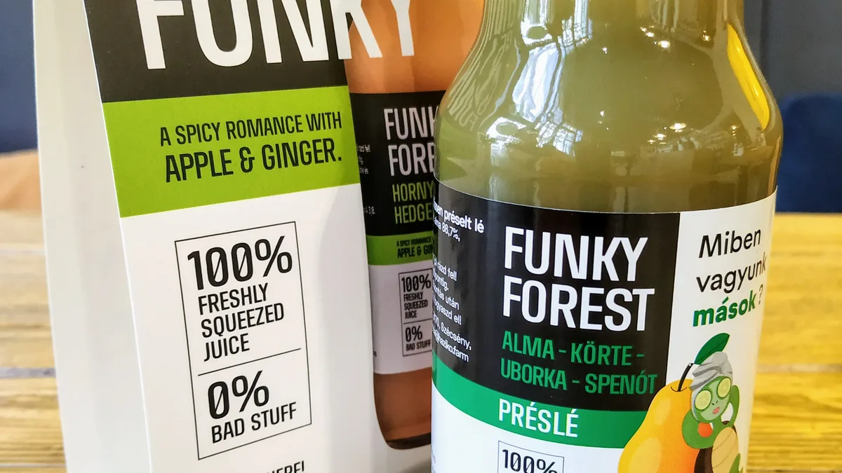 Funky Forest Alma-Körte-Uborka-Spenót préslé