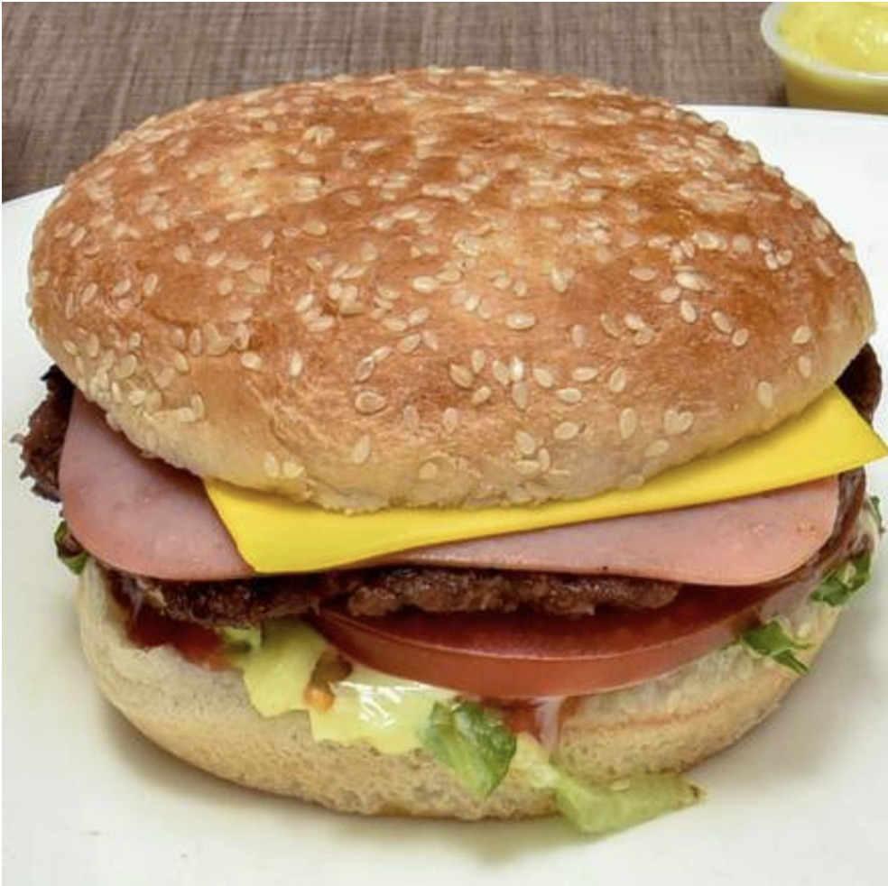 2 Hamburguesas con Jamón