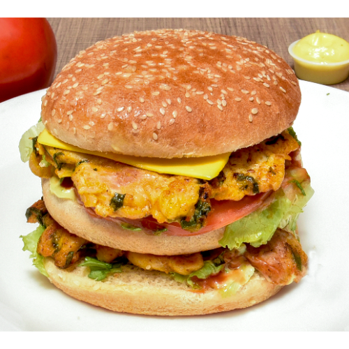 Hamburguesa Triple de Pollo